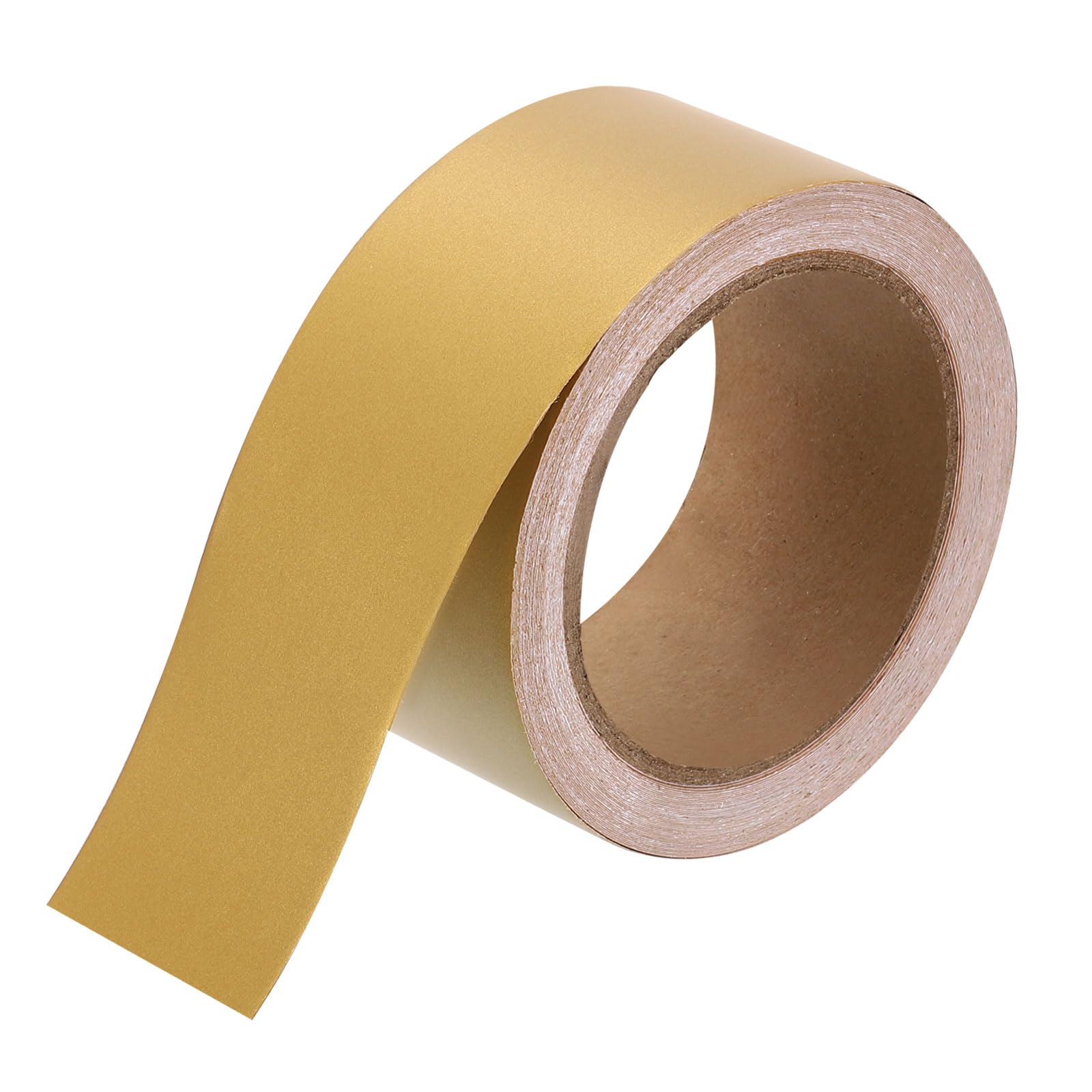 Ruban adhésif grain de bois imperméable amovible en PVC ambre doré pour meuble