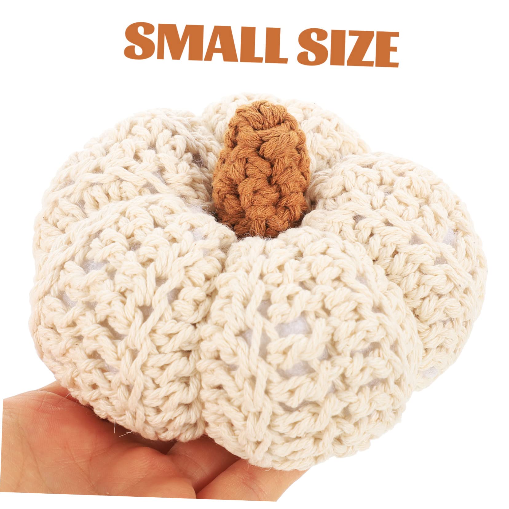 2pezzi Decorazione Cotone Intrecciato Forma di Zucca per Camera da Letto Accessorio da Tavolo per Festa del Ringraziamento e Decorazioni Autunnali Ottima Idea