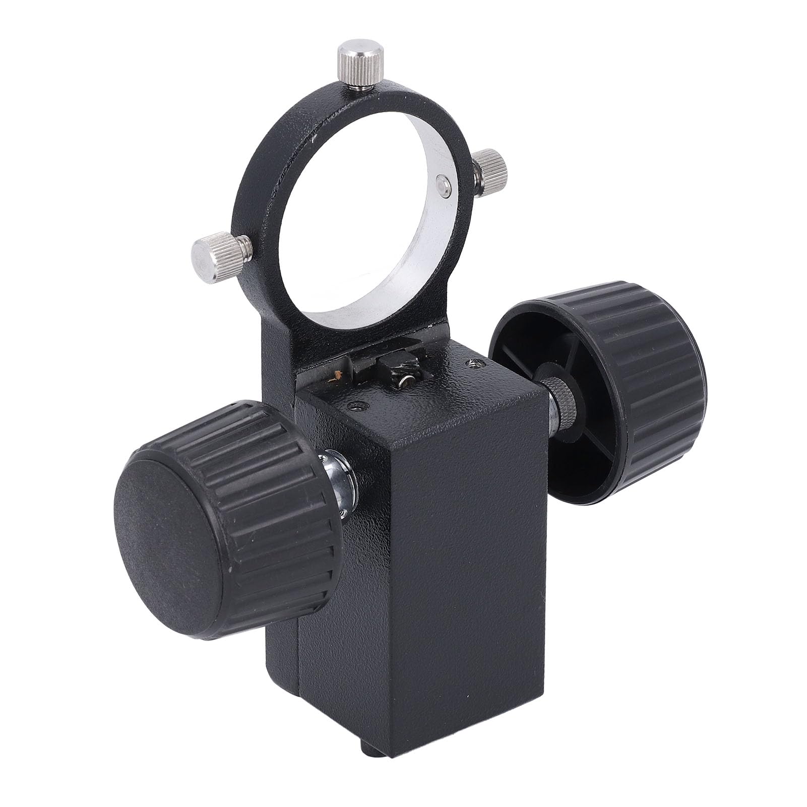 Microscope Focusing Bracket 50mm Aluminum Alloy Stereo Microscope Head Holder with Special Wrench for 50mm Pillar Arm