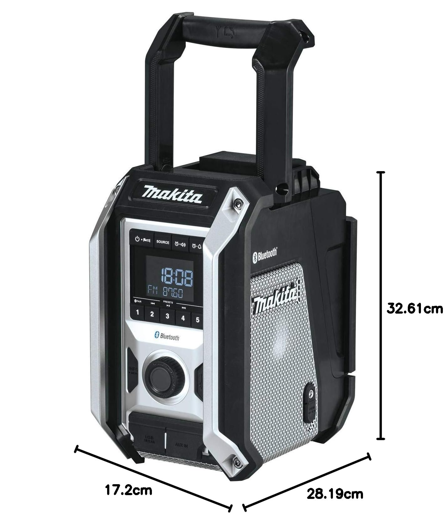Makita XRM09B 18 V LXT / 12 V Max CXT Lithium-ION Radio sans Fil Bluetooth de Chantier, Outil Uniquement