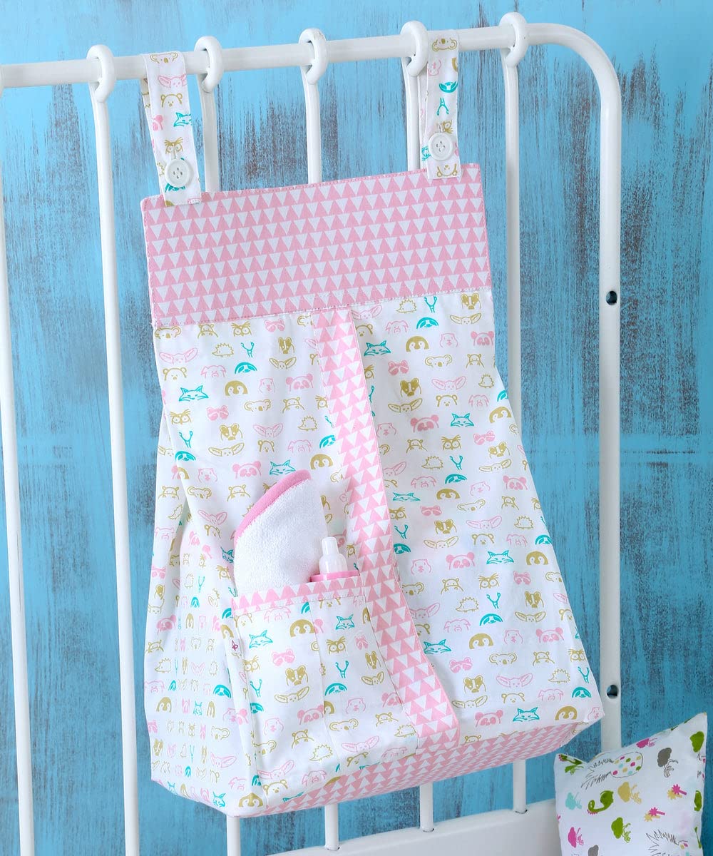 Momzjoy Forest Animals Diaper Stacker For baby Made of 100% Organic Cotton Fabric-image-26
