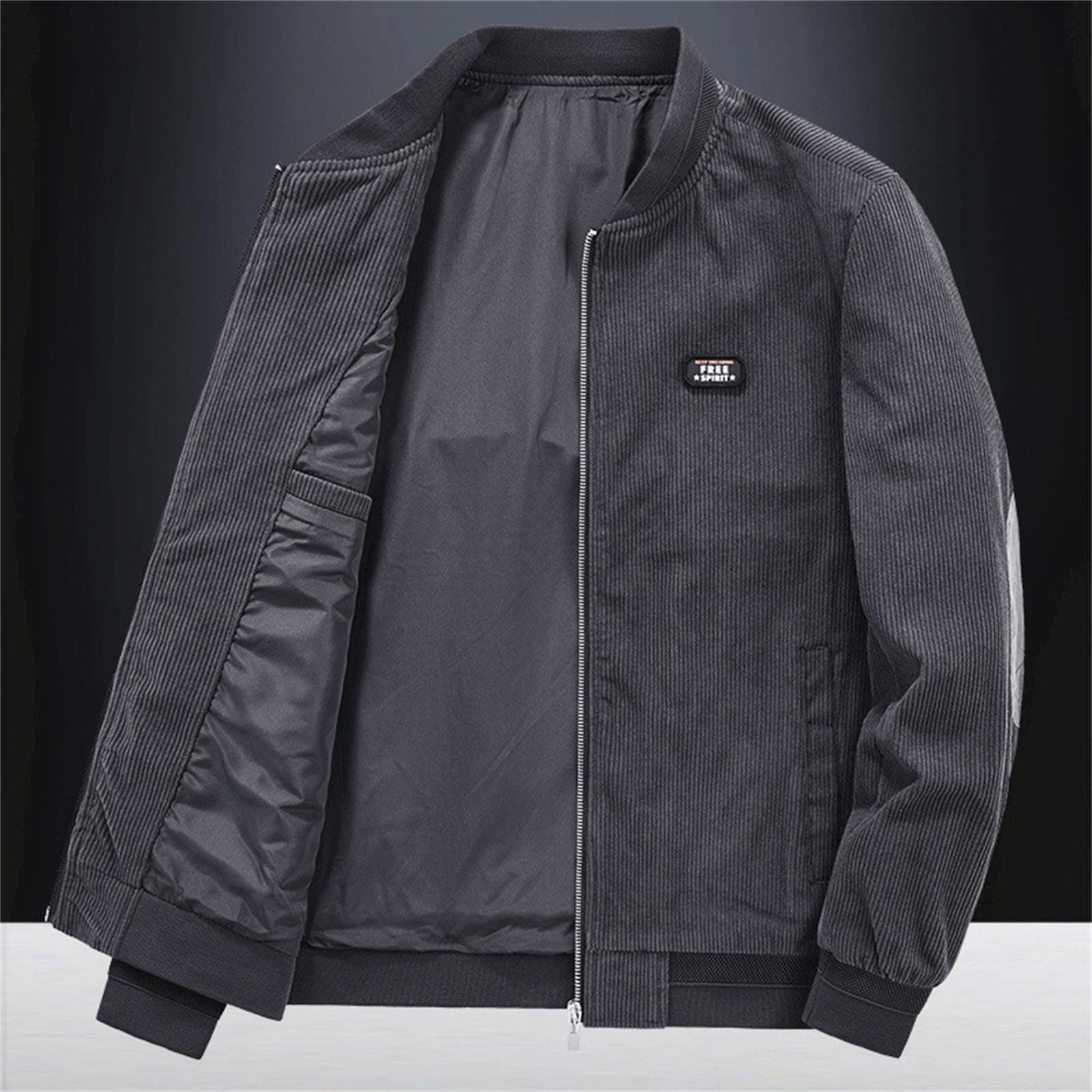 Generisch WeißE Jacke Damen Cordjacke Männer Air Force Baseball Jacken Männlich Casual Fit Windjacke Mäntel