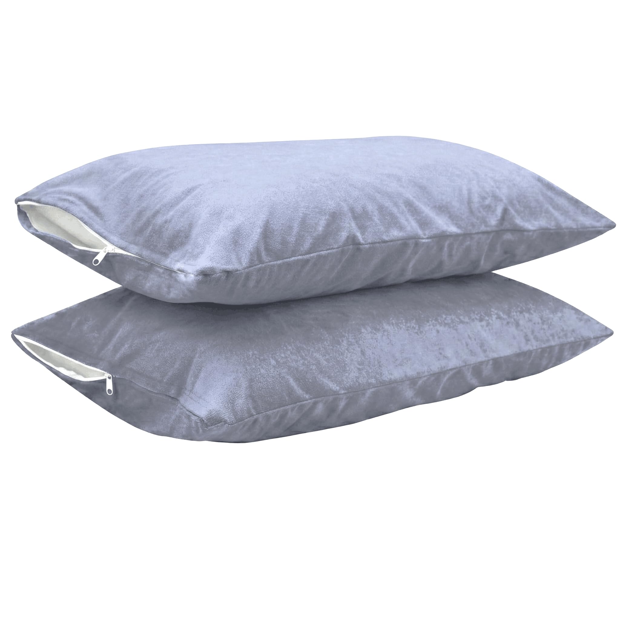 Trance Home Linen Premium Terry Waterproof Pillow Protector | Dust Mite - Bed Bug Protection | Pillow Protection Cover for Hair Oil and Fluids Spill (Standard, 18x28 inch, Grey)-Pack of 2-image-36