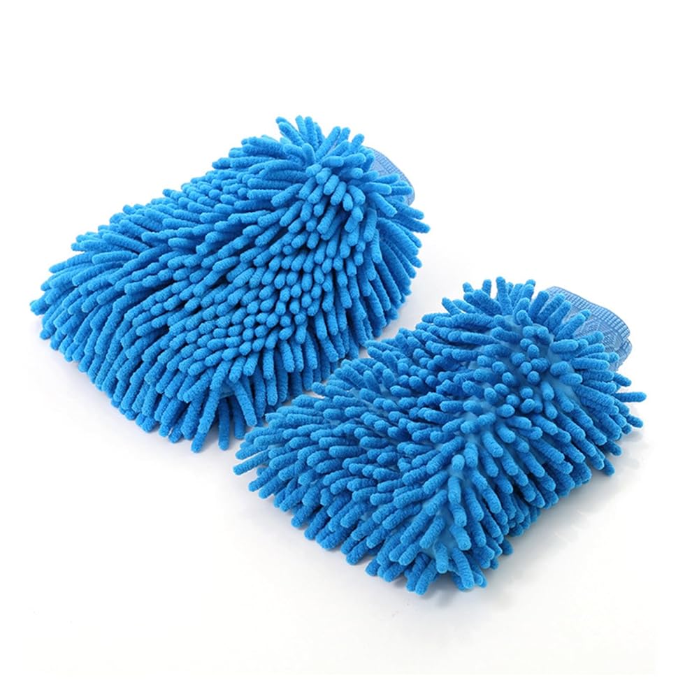 2PCS Scratch-Free Microfiber Car Wash Mitts, Ultra Absorbent