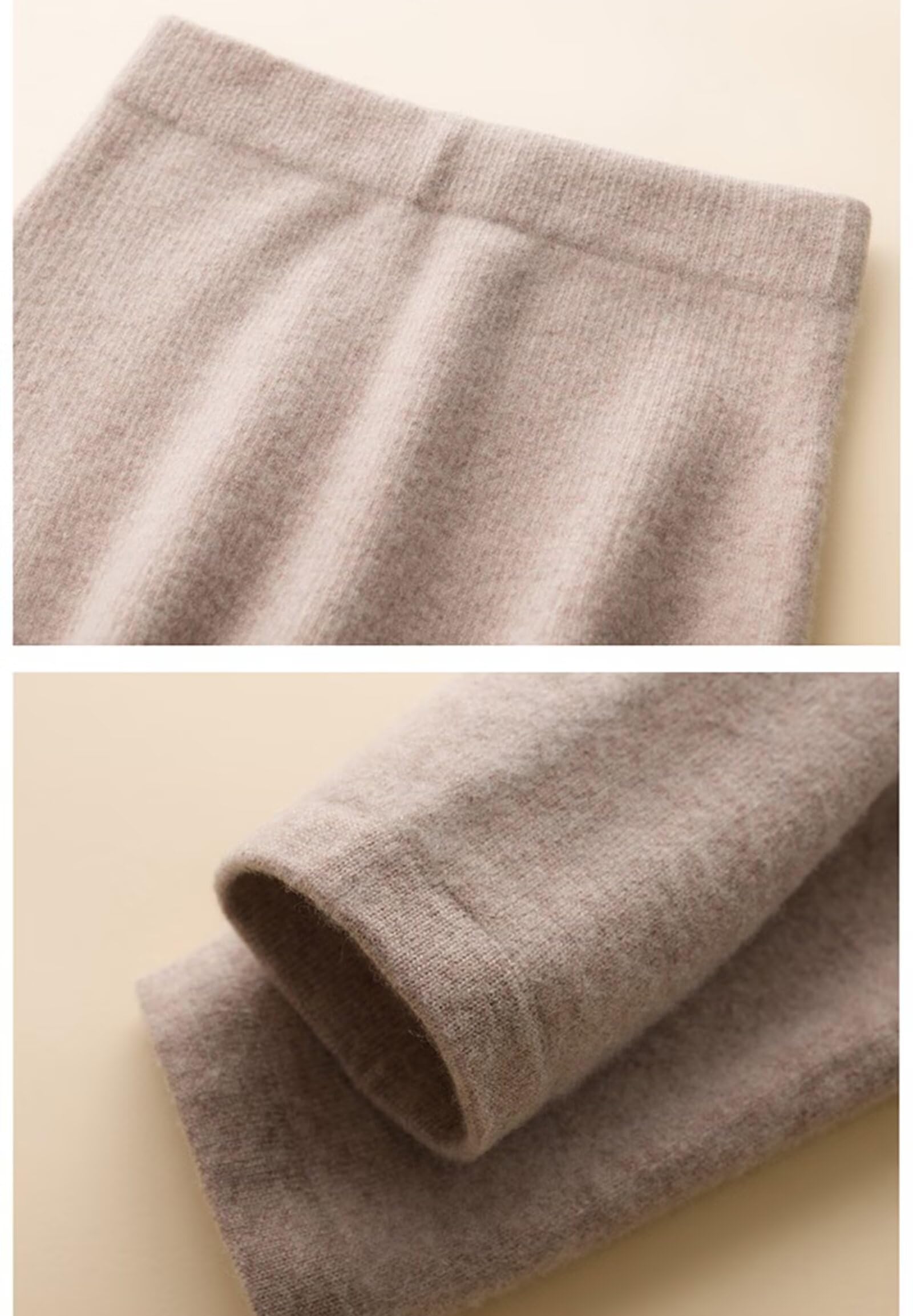 Rivccku Calzamaglia Termica 100% Cashmere Intimo Termico Donna Leggings Invernali Termici Elastici e Confortevoli, Leggings Caldi Invernali, Abbigliamento Termico Femminile