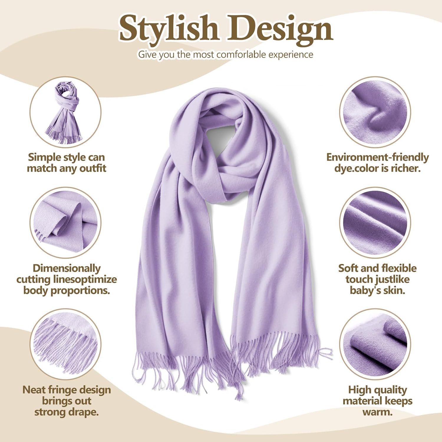AURUZA Shawls and Wraps for Evening Dresses, Soft Pashmina Shawls for Women, Pashmina Shawls for Wedding Party image 3
