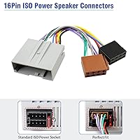 Vista 5 de Juego de cables de arnés de cableado de radio de 24 pines compatible con Ford Mercury Lincoln 2006-2012, adaptador de cable de conector estéreo ISO