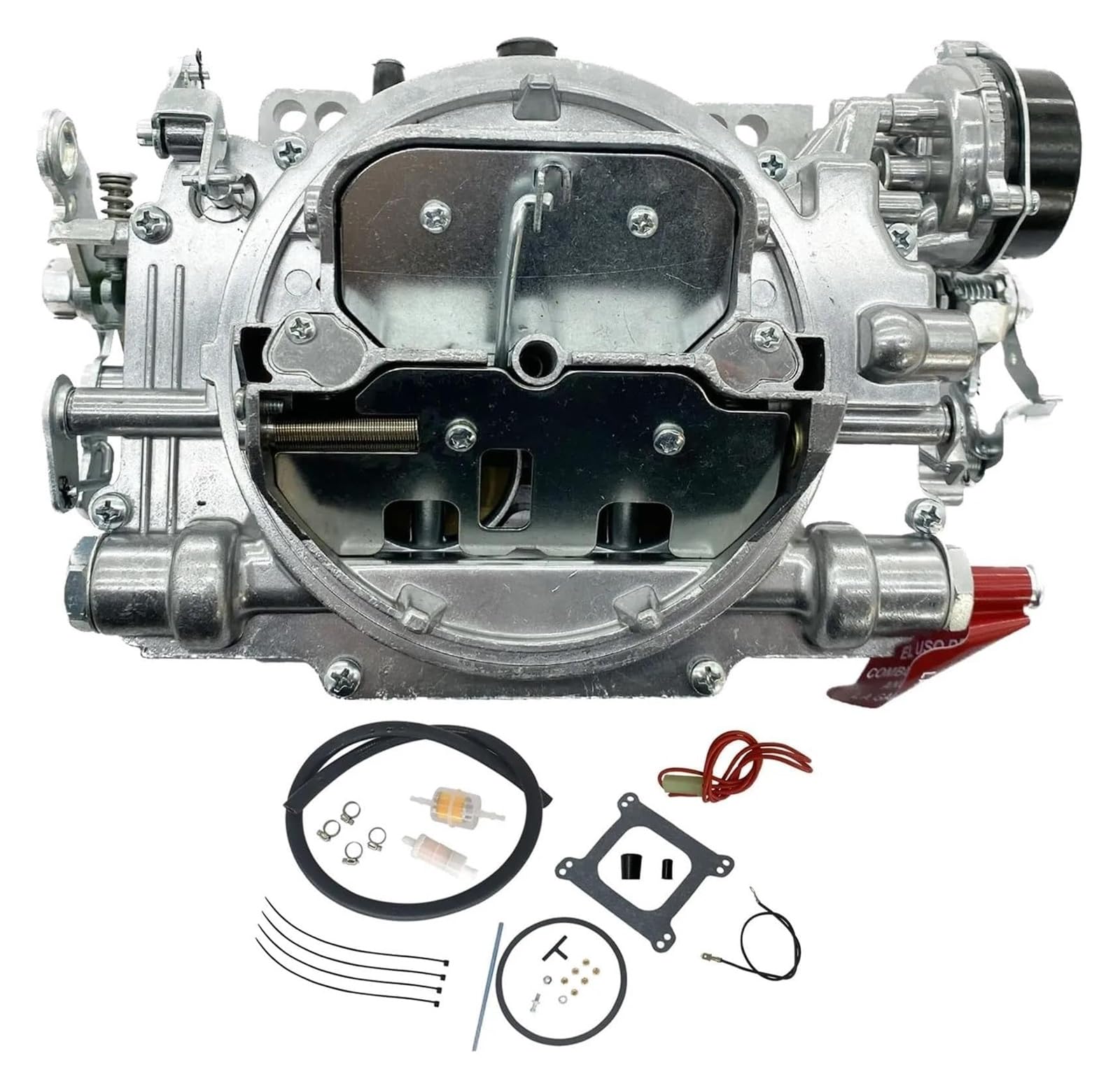 Vergaser Reparatursatz Umbausatz Für AVS2 Serie 650 CFM Ringförmiger Vergaser Booster Satiniert Finish (Elektrischer Choke) 1906 4-Fach
