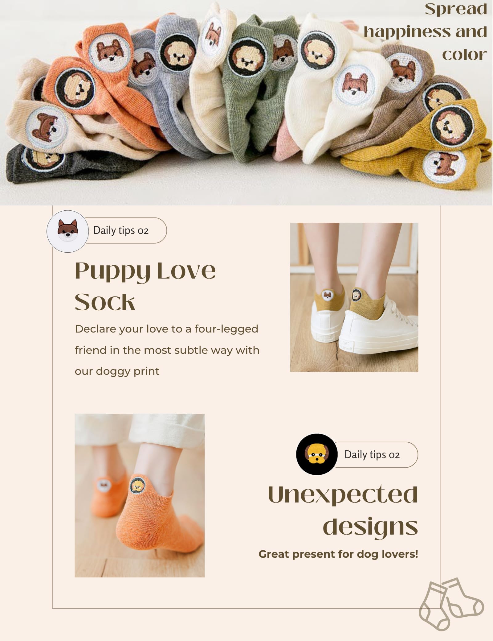 Sporzin Calzini Donna Calze Donna di Calzini Donn a Divertenti Calze Donn a Corti