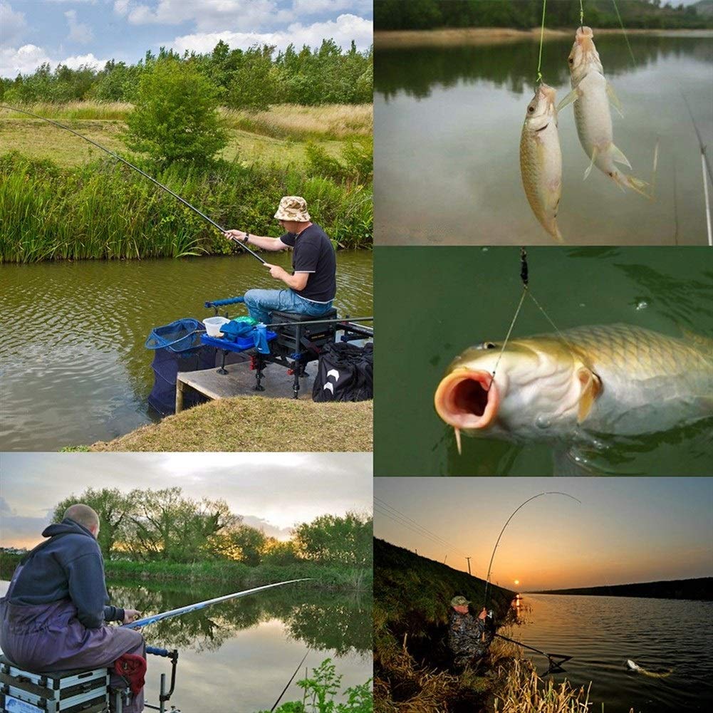 Canna da pesca ad alto tenore di carbonio In fibra di carbonio telescopica canna da pesca ultra-leggero flusso mano Polo Carp Feeder