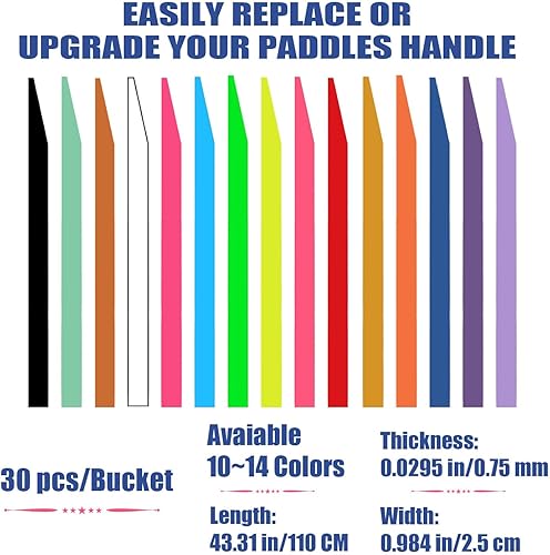 Miniatura 2 de LENGAUC Tacky Overgrips, tenis, bádmintonPickleball, paquete de 1228305660, agarre pegajoso antideslizante y absorbente, colorido, cómodo, cinta de