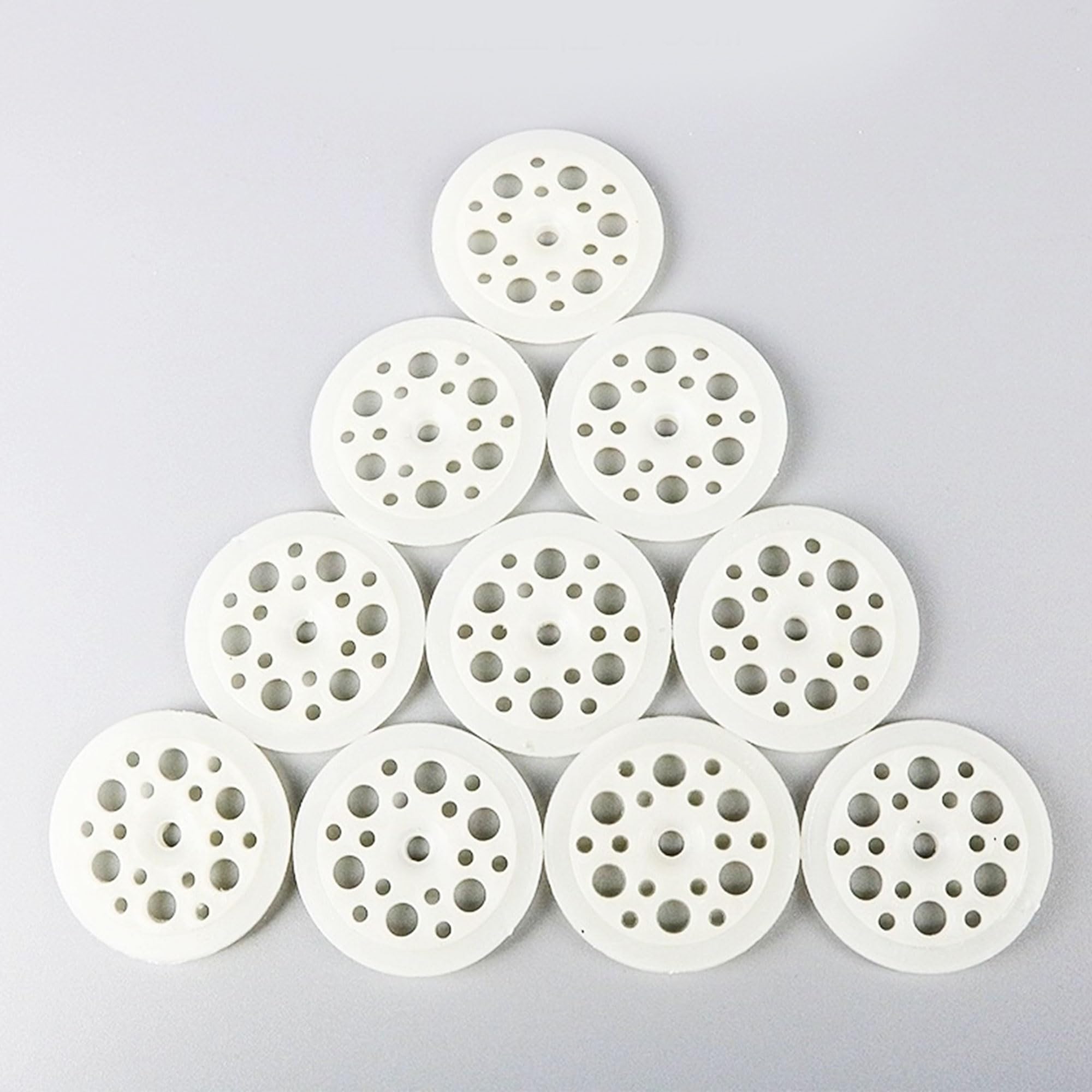 100 rondelle in plastica da 46 mm, rondelle in polipropilene e schiuma per il fissaggio e il supporto di pannelli isolanti in schiuma