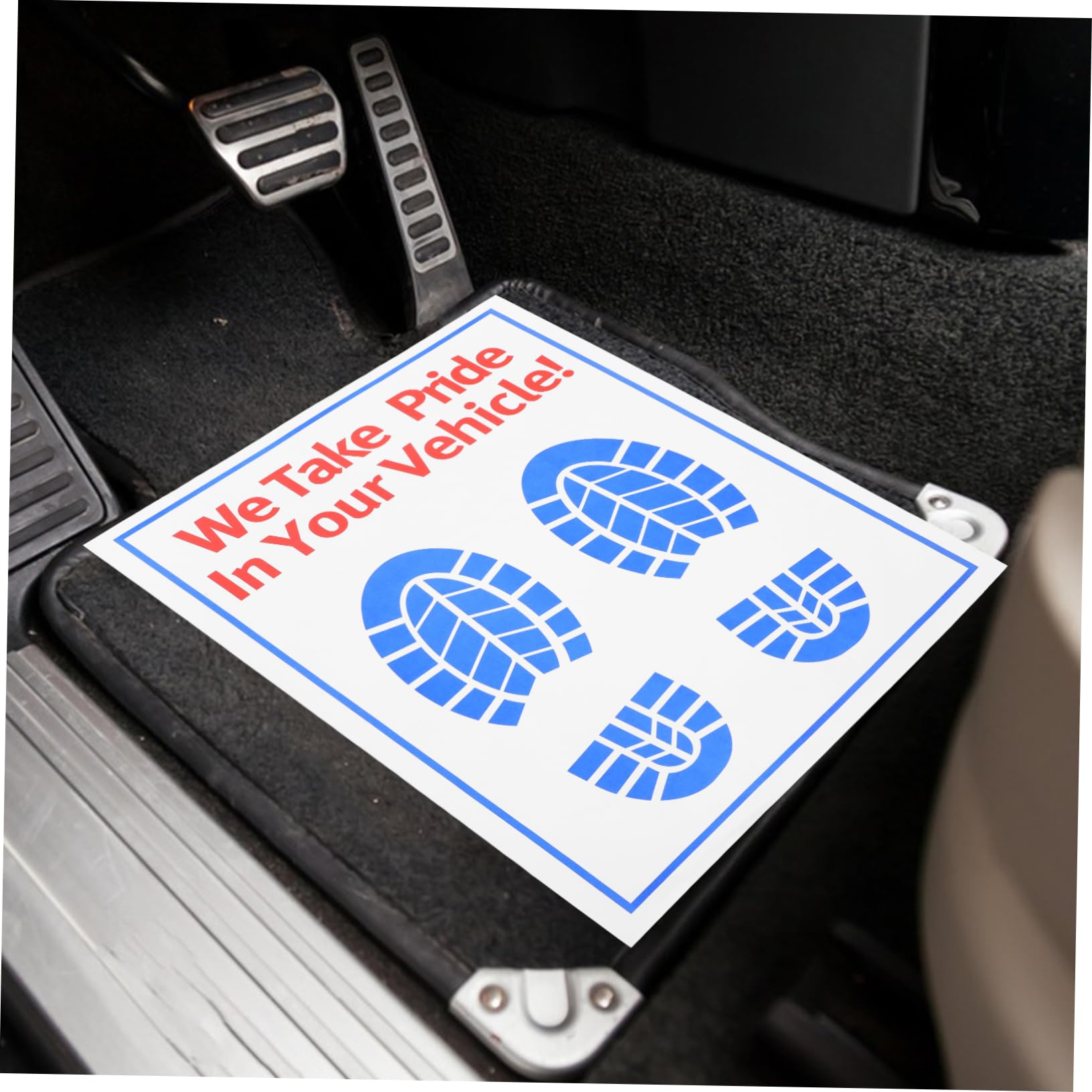 ibasenice 100pièces Tapis Pied Voiture Jetables Papier Tapis Sol Voiture Résistants à Usure pour Protection Et Confort pour Détail Automobile Et Entretien