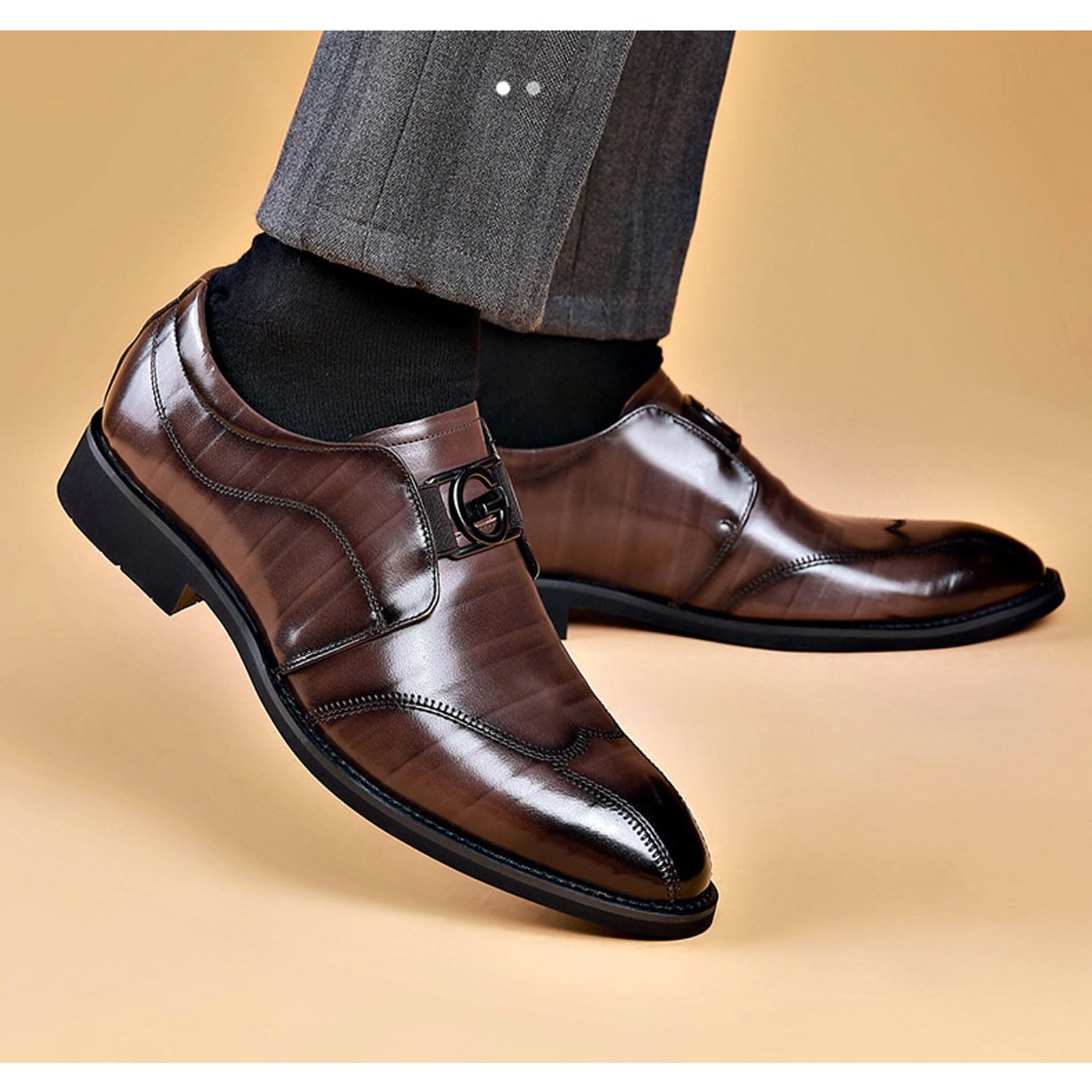 Scarpe Oxford Casual da Uomo, Scarpe Derby Formali da Lavoro