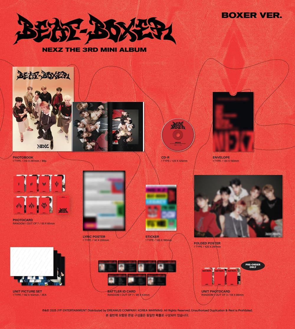 Amazon.co.jp: ネクスジ NEXZ Beat-Boxer 3rdミニアルバム+予約販売