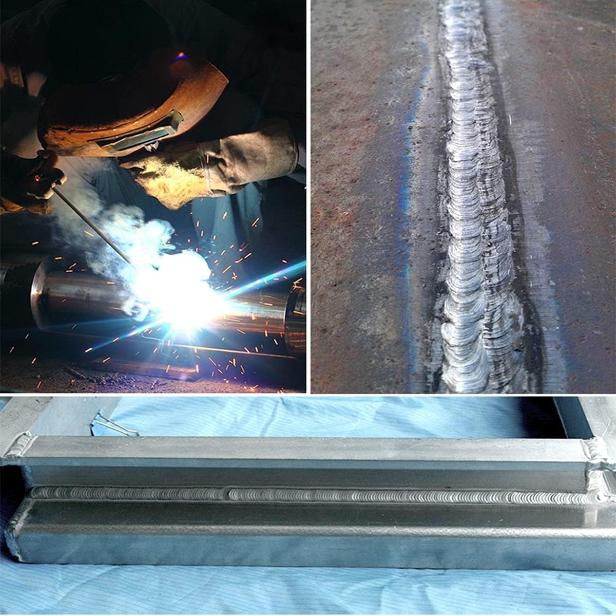 Alambre de soldadura de aluminio de baja temperatura, varilla de electrodos de soldadura por arco, varillas de soldadura de electrodos 4 mm 5 kg (84 piezas), 5 mm 5 kg (53 piezas) ( Size : 5mm 5kg(53p