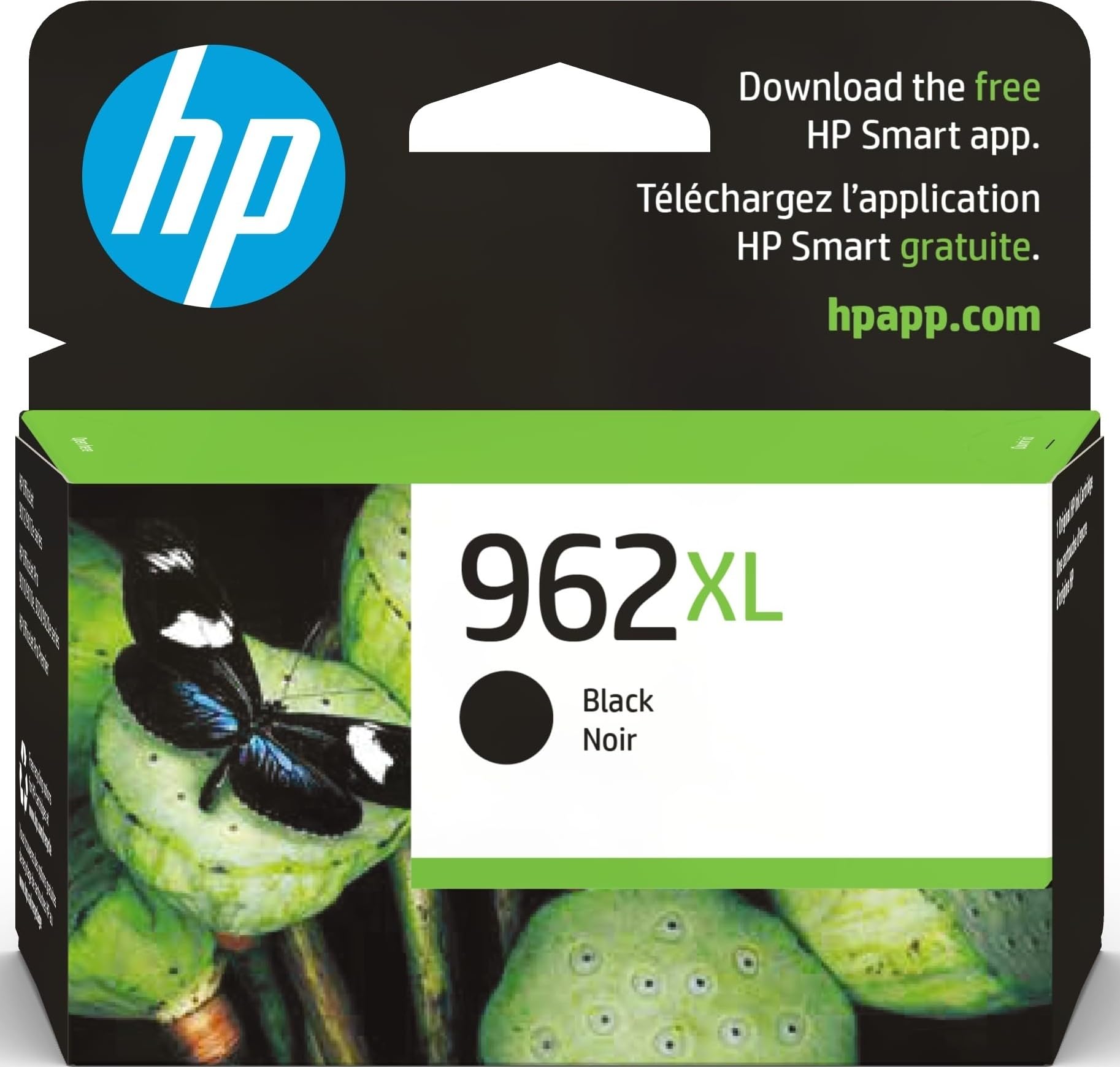 HP 962XL Black High-Yield Ink Cartridge | Works with OfficeJet 9010, Pro 9010, 9020 | Eligible for Instant Ink | 3JA03AN