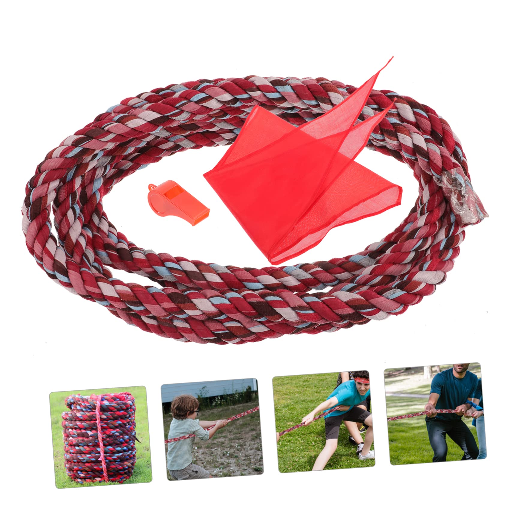 Happyyami 1set Corda Per Gioco Di Tiro Alla Fune Metri Per Competizioni Sportive Per Attività All Aperto Facile Da Trasportare e Utilizzare