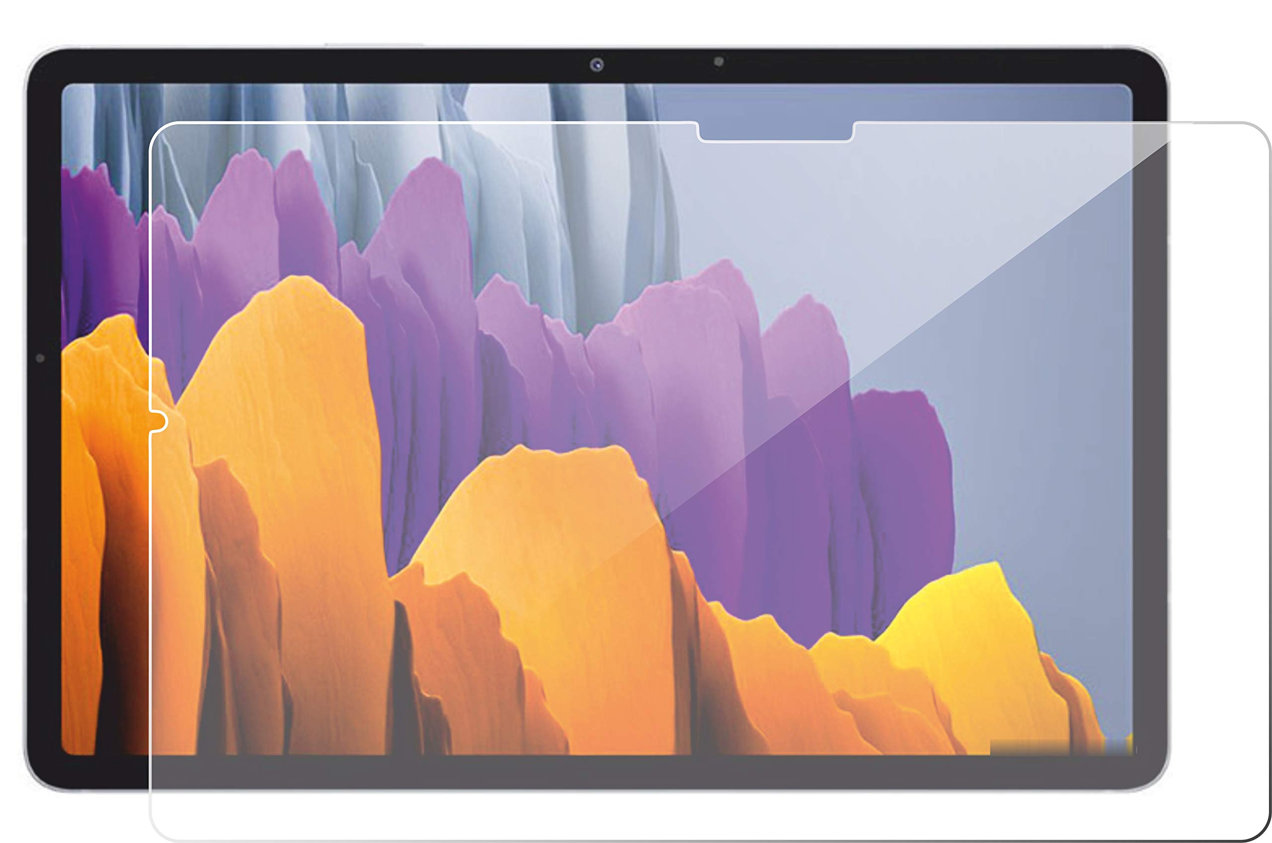 LF Screen Guard Compatible With Galaxy Tab S7+ 12.4" SM-T970 | T976B (NOT A TEMPERED GLASS-Unbreakable) [Bubble Free], [Anti-Scratch] - Clear