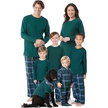PajamaGram Matching Christmas PJs for Family, Heritage Plaid Thermal, Pet XXL