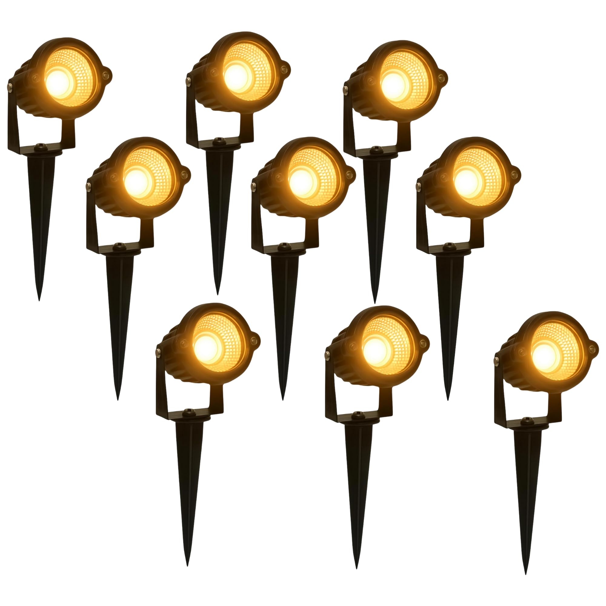 7W Garden Lights Outdoor Waterproof | LED Garden Light Warm White | Aluminium Body Pathway Light for Steps, Lawn, Patio, Porch, Villa | IP65 Certified | 55,000 Lifespan Hours Pack of 9-image-8