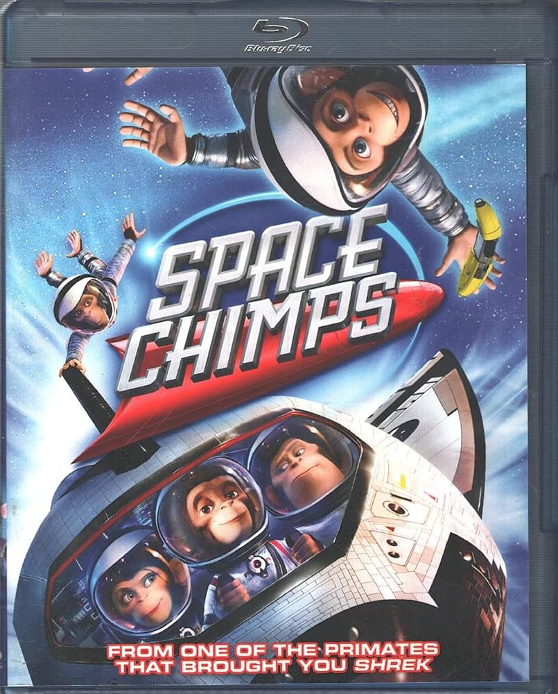 ドロップ DVD Space Chimps (DVD, 2008, Dual Sided Full and Widescreen