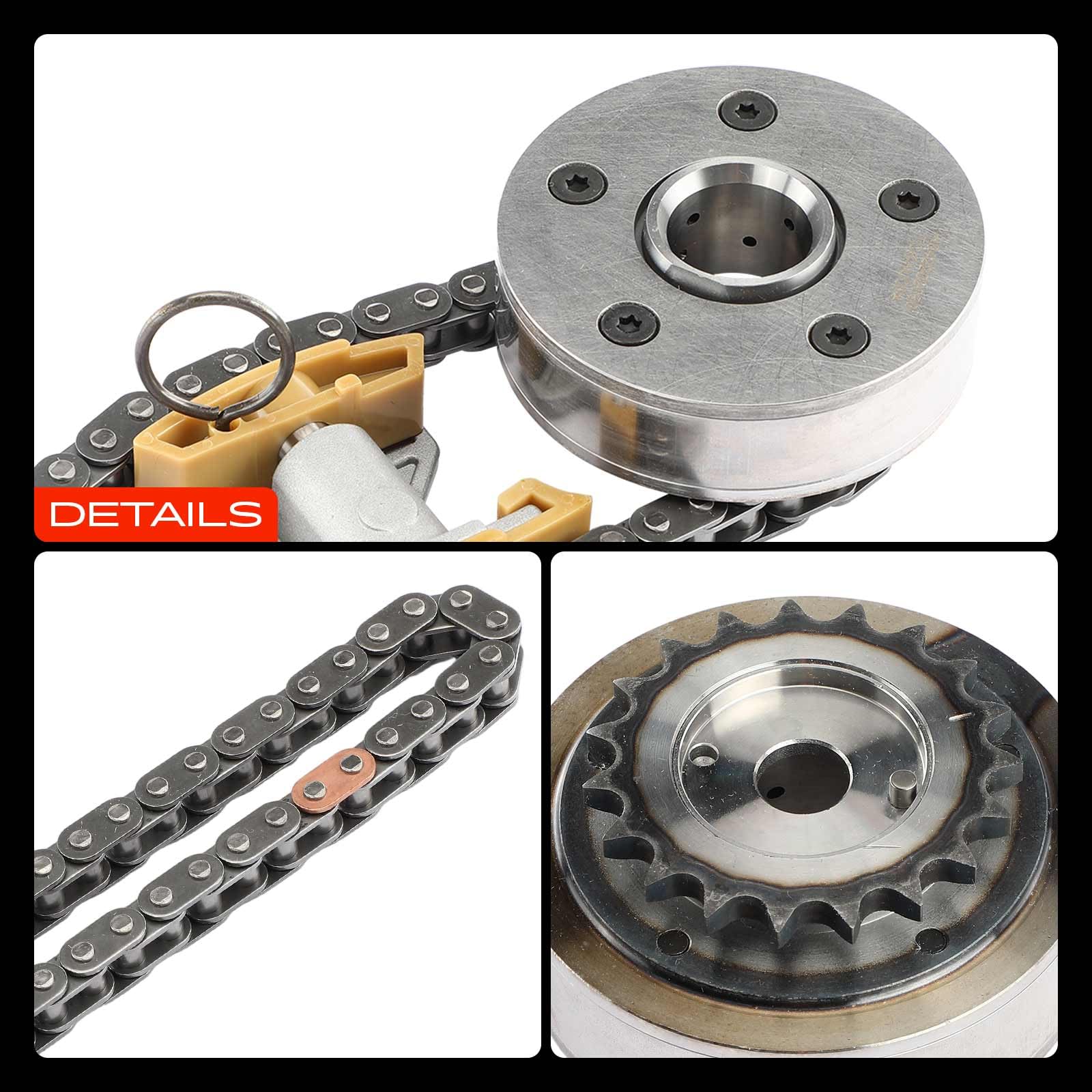 Frankberg Kit de cadena de distribución 06D109229AS1 | Compatible con: Altea XL 5P5 5P8, T.o.u.r.a.n 1T1 1T2, Golf Plus 521 5M1, O.c.t.a.v.i.a II 1Z3, TT 8J3