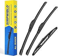 Vista 32 de Juego de 3 limpiaparabrisas de repuesto de fábrica para Volkswagen Atlas 2018-2022, juego de limpiaparabrisas de 26 + 22 + 12 pulgadas (juego de 3)