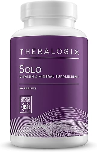 Miniatura 1 de Theralogix Solo Daily Multivitamínico para hombres sin hierro  Suplemento de apoyo inmunológico, ejercicio y antioxidante  Suministro de 90 días -