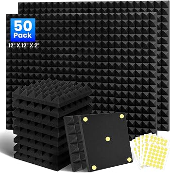 50 Pack Sound Proofing Panels, 2