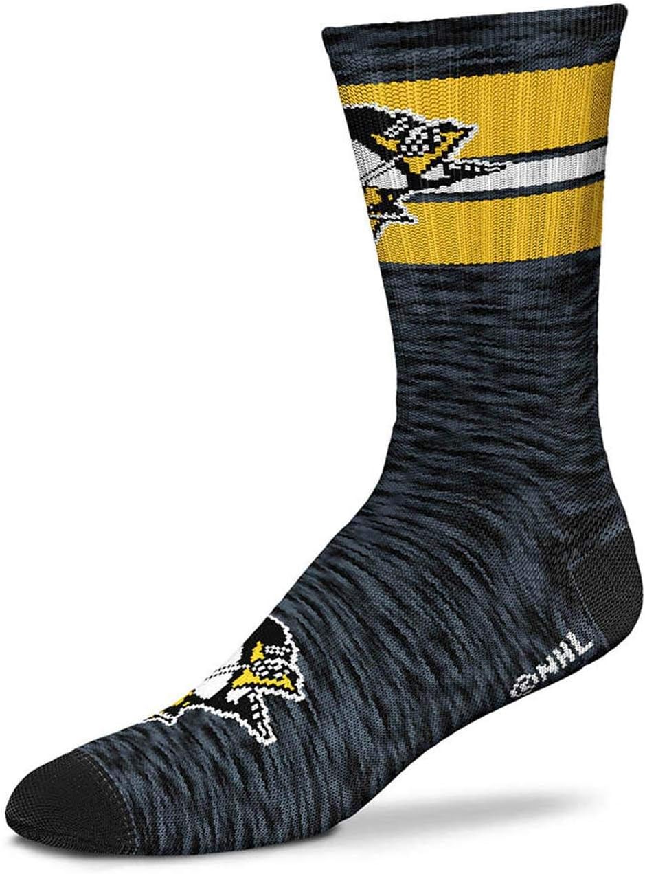 For Bare Feet NHL unisex-adult 4 Stripe Deuce Crew Nhl