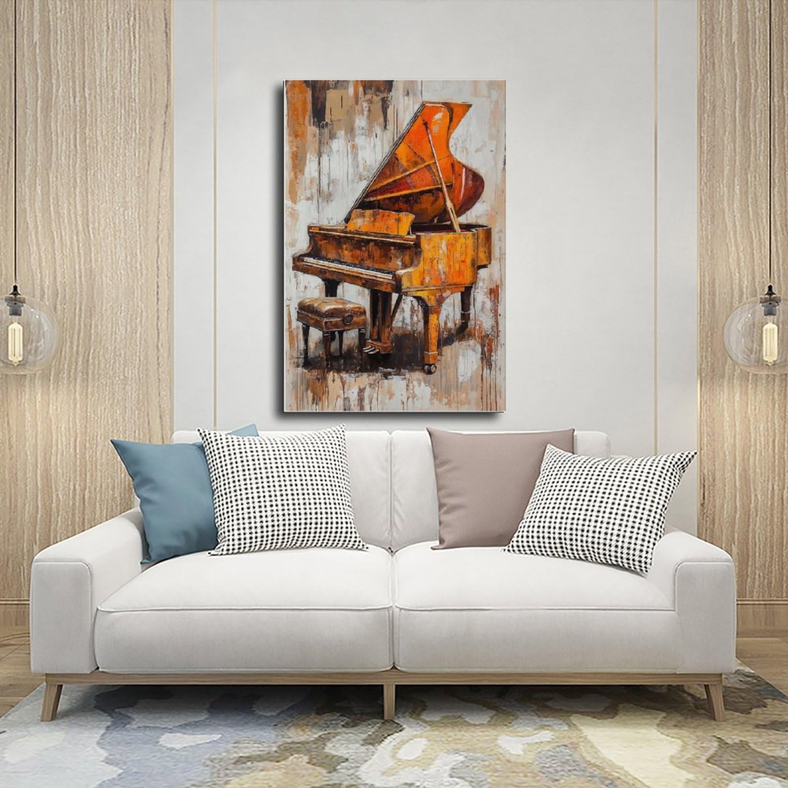 Decorazione da parete musicale (2) poster su tela decorazione per camera da letto paesaggio ufficio camera regalo decorazione 61 cm L x 91,4 cm W