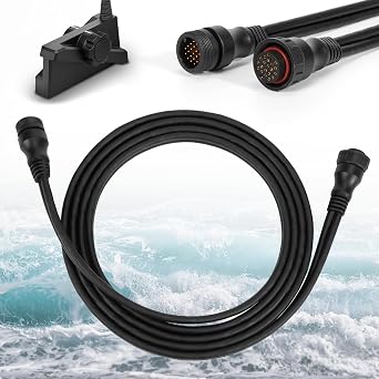 10 Feet 3 m Transducer Extension Cable 21-Pin, Compatible with Garmin Panoptix LiveScope System, GLS 10 and LVS32 LVS34 LVS62XR Transducer, Extend the Wire Length, 010-12855-00