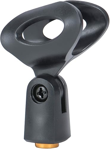 Miniatura 5 de Soporte de micrófono de escritorio ajustable universal trípode plegable portátil MIC soporte de mesa con pequeño clip de micrófono de plástico como