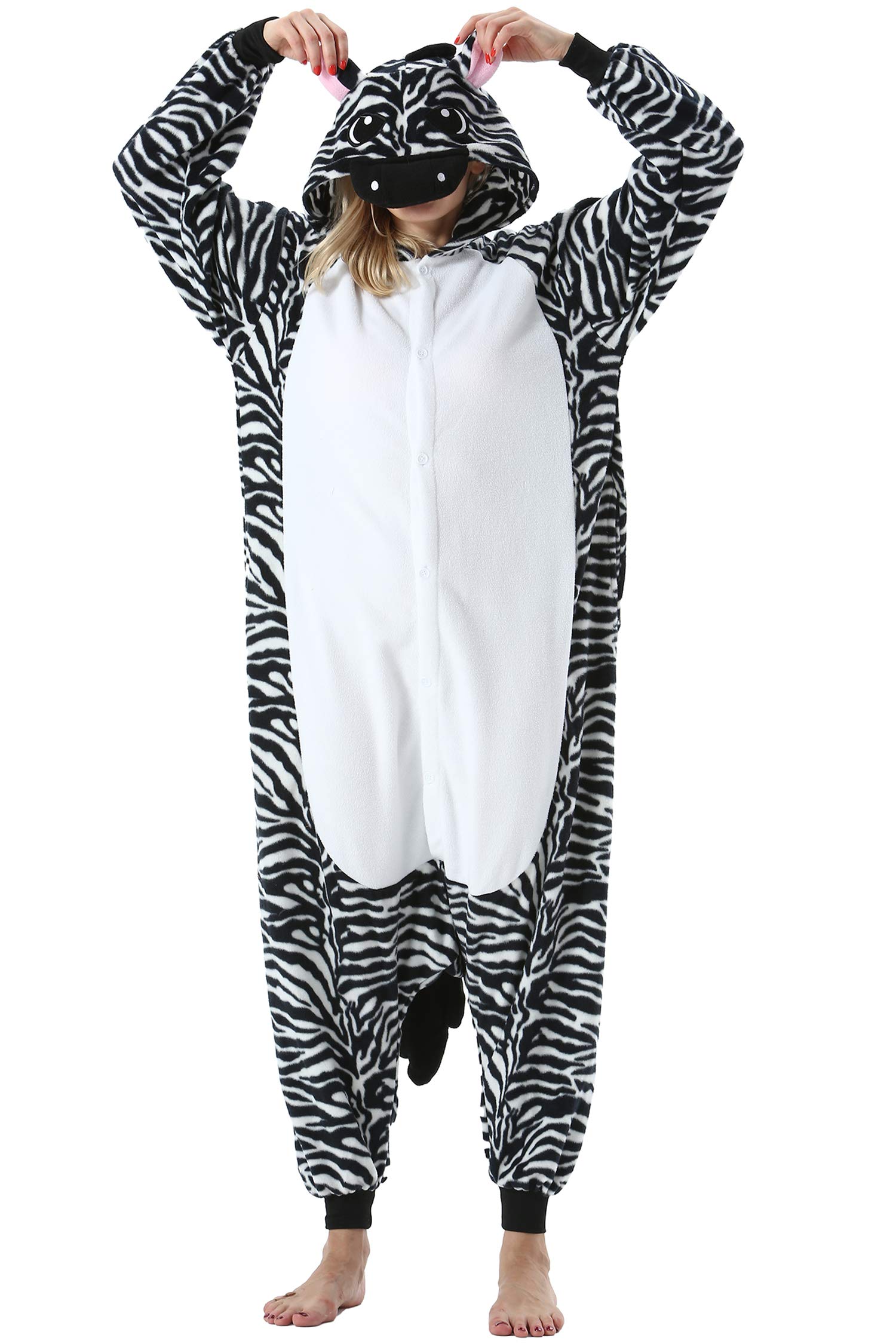 DarkCom Unisex Adult Cosplay Animal Onesie Kigurumi Costumes One Piece Pajamas Carnival Sleepwear