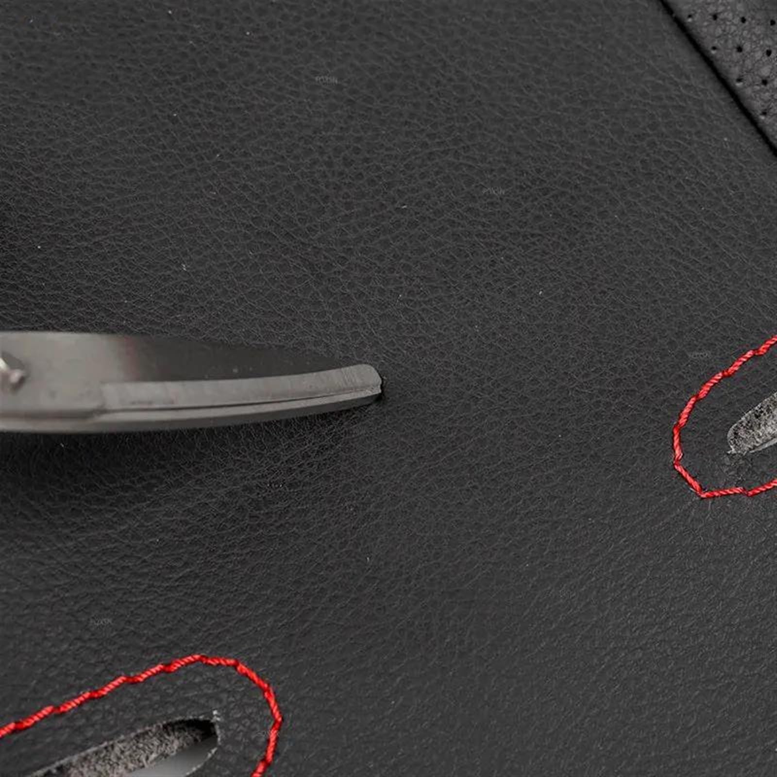 Auto-Lenkradbezug Aus Perforiertem Leder Für Benz W639, Für Viano Vito 2010–2015, Für Valente 2012–2015 Teile(Blue line4)