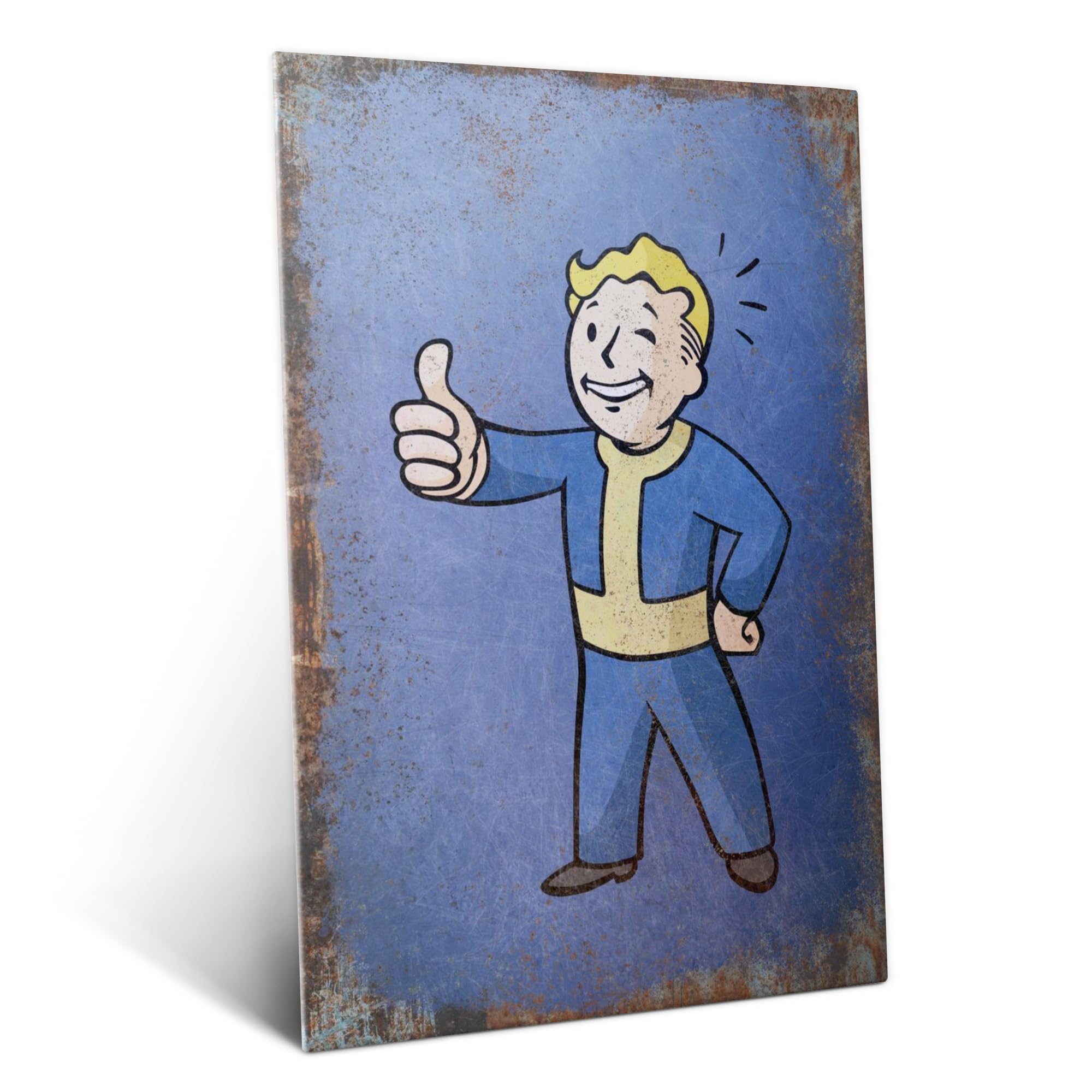 Displate - Poster In Metallo - Montato a Magnete - Fallout - Rule of Thumb