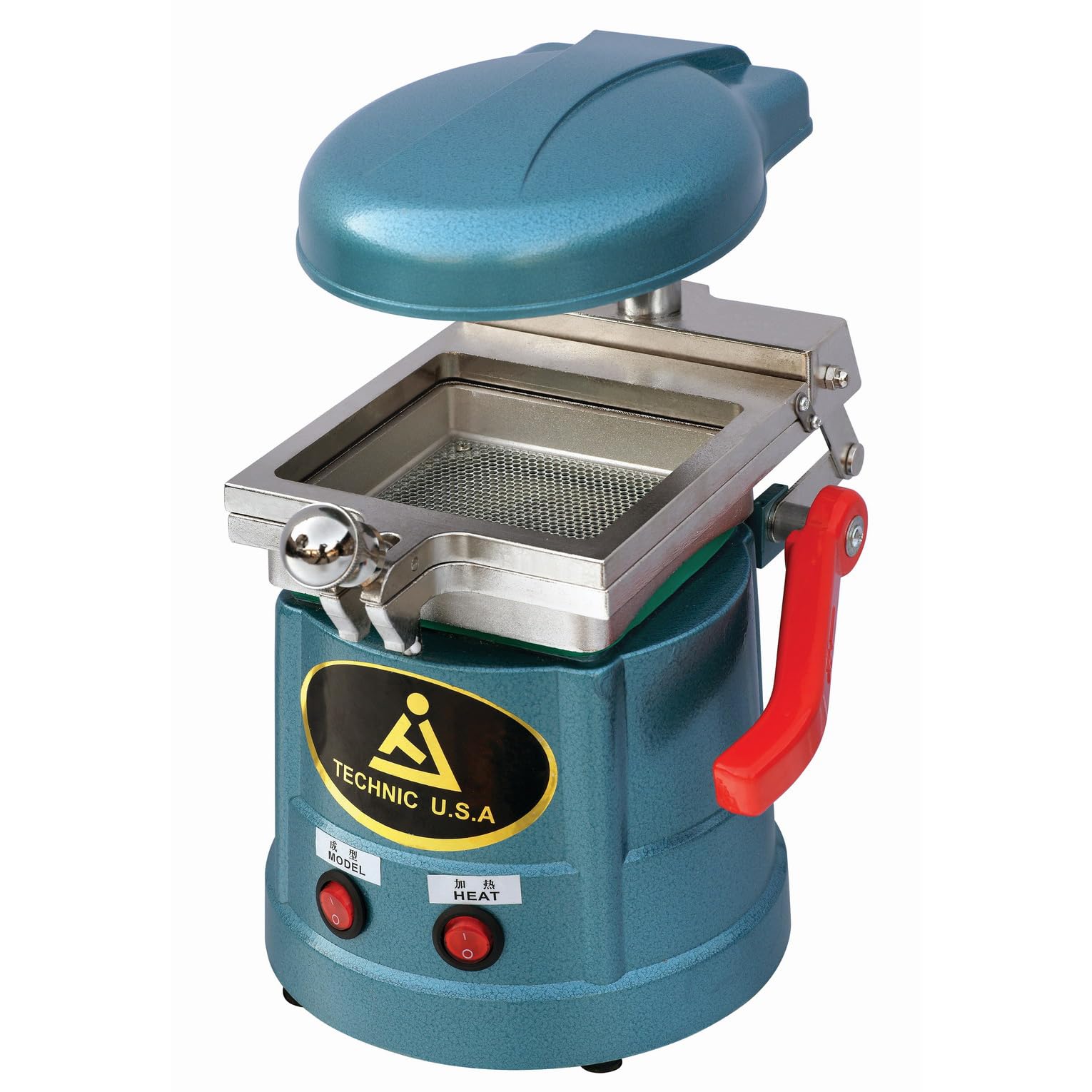 SDent® TUV CE Dental Lab Denture Vacuum Former Forming Molding Machine, 44×35×35cm, Blue