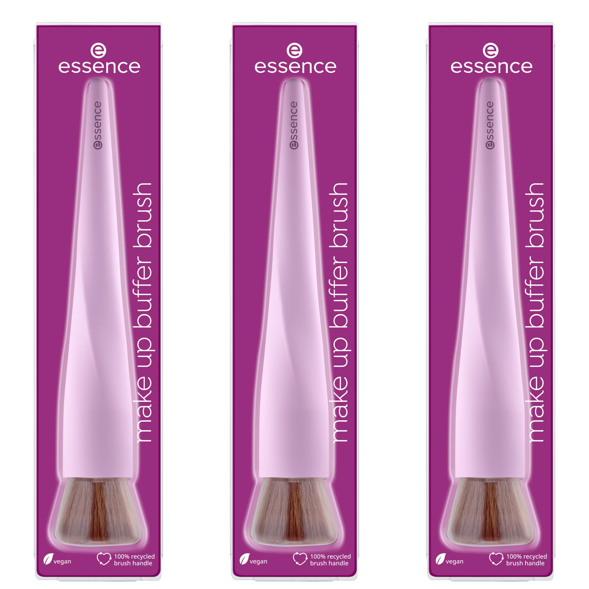 essence 3 x Makeup Brushes No.01 Multi-Color, No Nano Particles