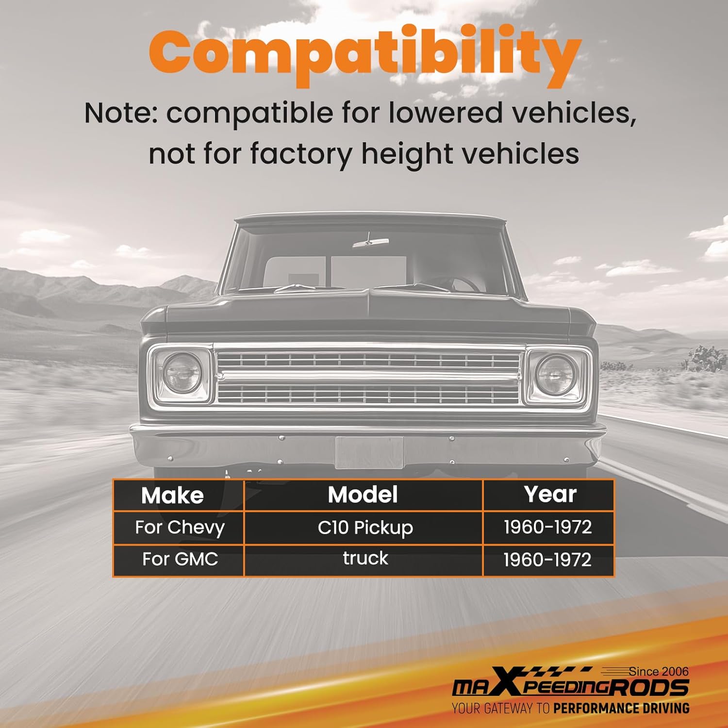 maXpeedingrods Adjustable Track Bar for Chevy C10/GMC 1960-1972 Truck Bolt Fixing Frame Mounting Bracket