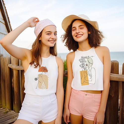 Miniatura 3 de Cysincos Vinilo de transferencia de calor HTV de vinilo permanente para planchar para camisetas, ropa, sombreros, suministros de manualidades