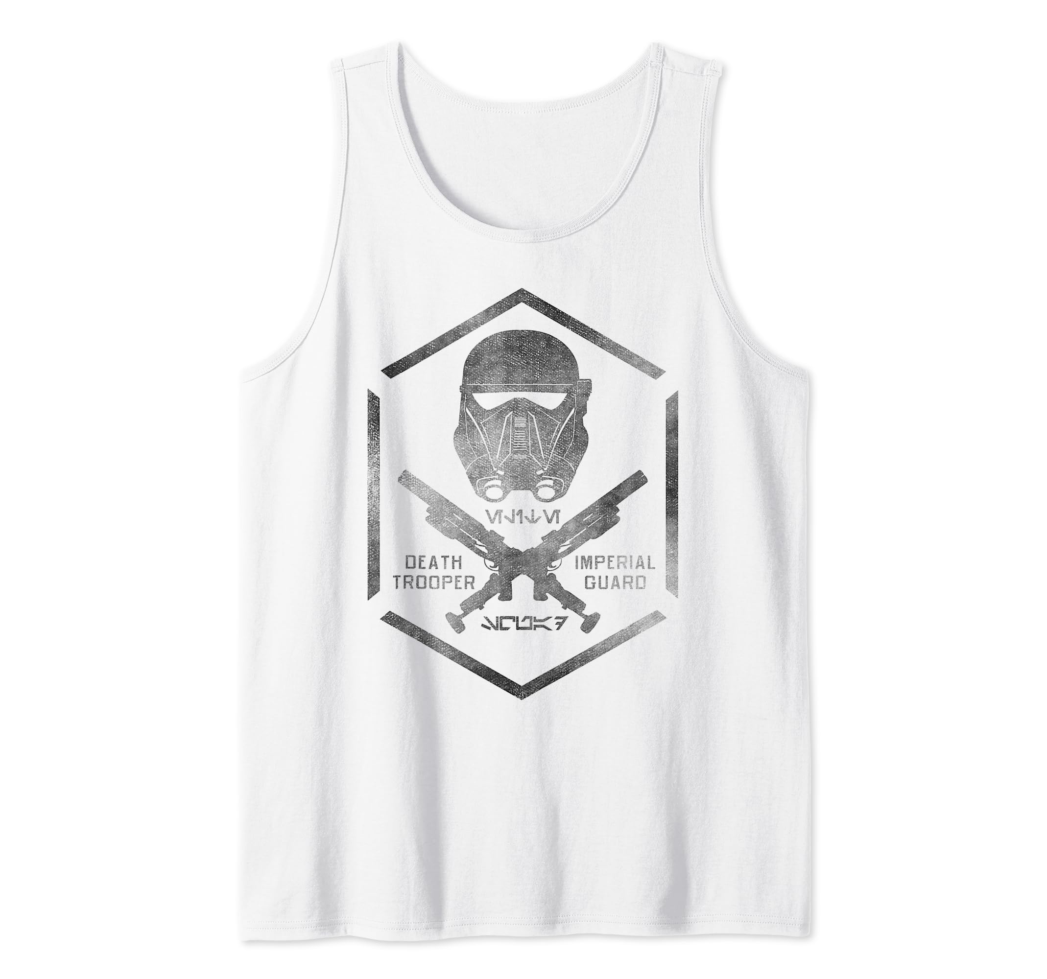 Star Wars Rogue One Death Trooper Imperial Guard Logo Tank Top, White