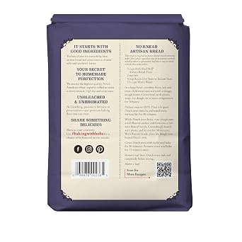 Bob's Red Mill Artisan Bread Flour, 5lb (Pack of 8) - Vegan, Kosher, Unbleached, Unbromated