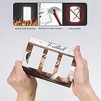 Vista 362 de Vista de ventana, isla tropical, playa, palmeras, cielo soleado, cubierta de interruptor de luz de palanca individual, placa decorativa de pared