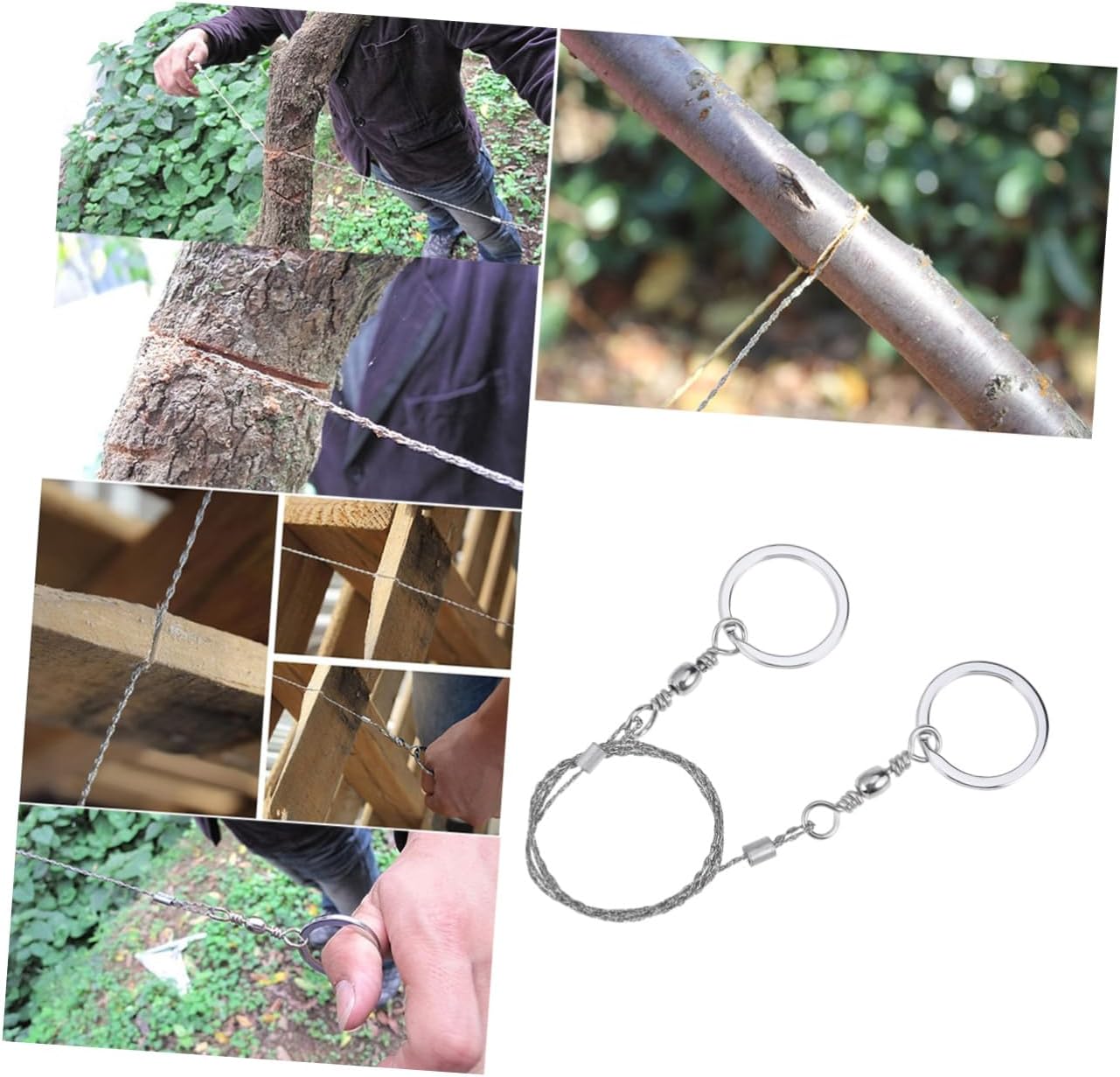POPETPOP 2pcs Mini Wire Cutter Tool for Survival Gear Camping Hunting Tree Cutting Emergency Kit Cable Cutting