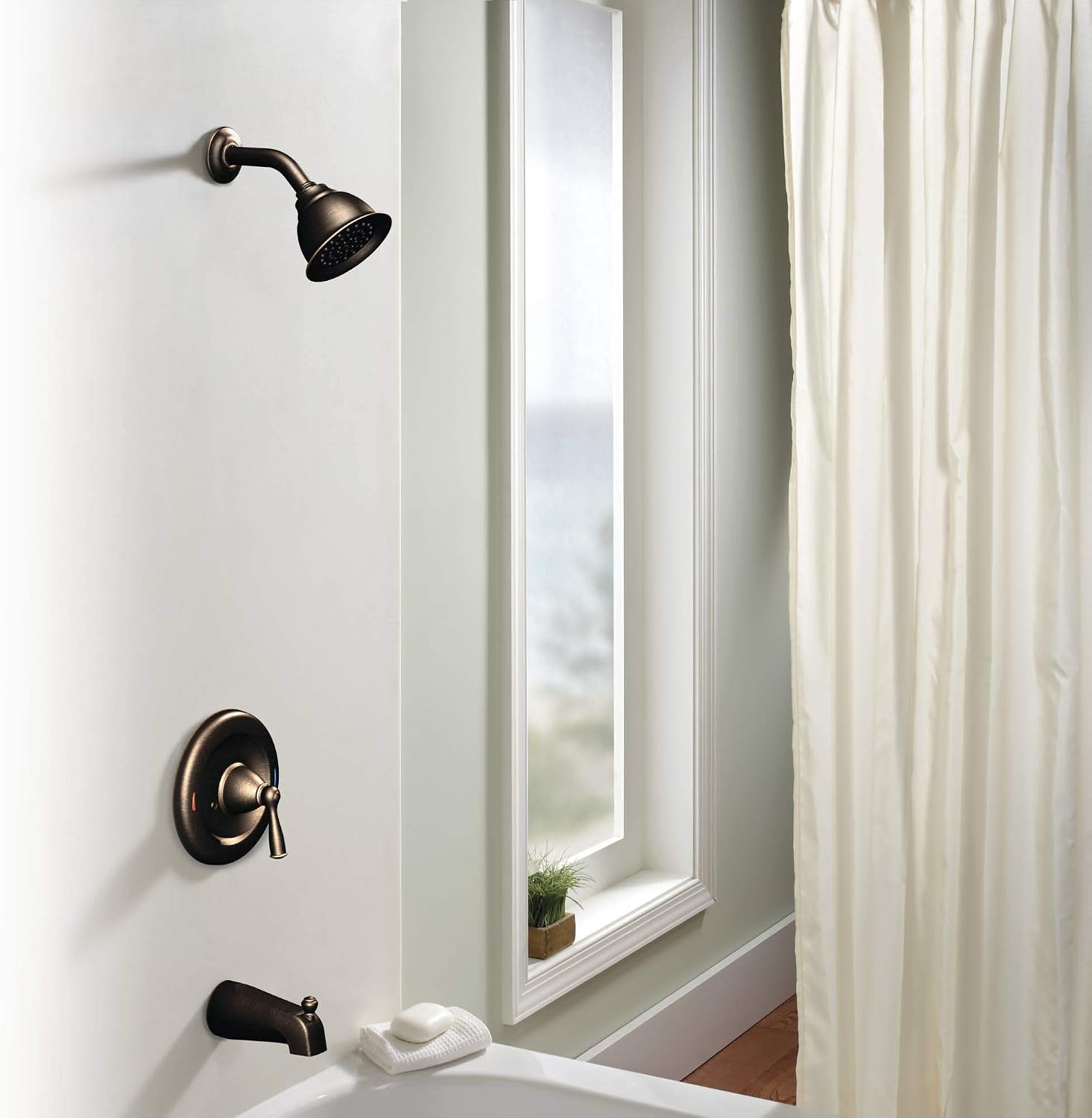 Blасk Frіdау - 40% оƒƒ Moen 82910SRN Classic Brushed Nickel Single Handle Tub & Shower Faucet