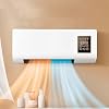 Ductless Portable AC - No Window Needed, 3-in-1 Wall Mount Air Conditioner with Bladeless Fan & Remote, Ultra Quiet Cooling for Bedroom, Easy Install Split System