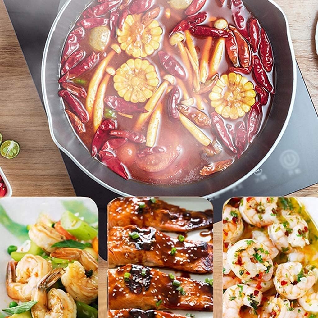 Fry Pans Skillets Cooking Pan Wok Pan With Lid,Kitchen Cooking Frying Pan Steak Pan Non-Stick Pan, Easy To Clean Wok, Bilateral Diversion Grooves (Color : Red Wine, Size : 28 * 8cm) (Red Wine 28*8cm)