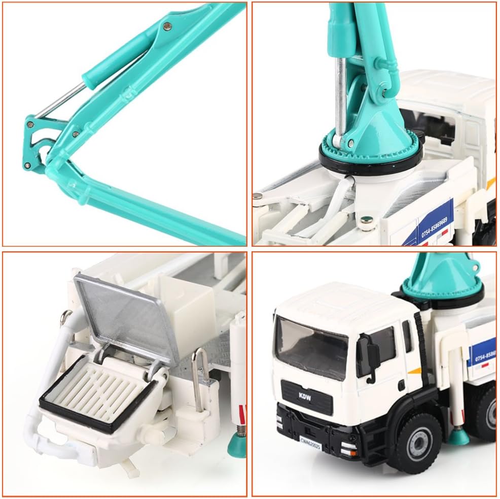 Amazon 車模型 コンクリートポンプ車 重機 ポンプ車 高品質 1 55 スケール 合金製 モデルカー 工事車 子供 おもちゃ プレゼント 建築模型 教育 写真に 建設車両 おもちゃ