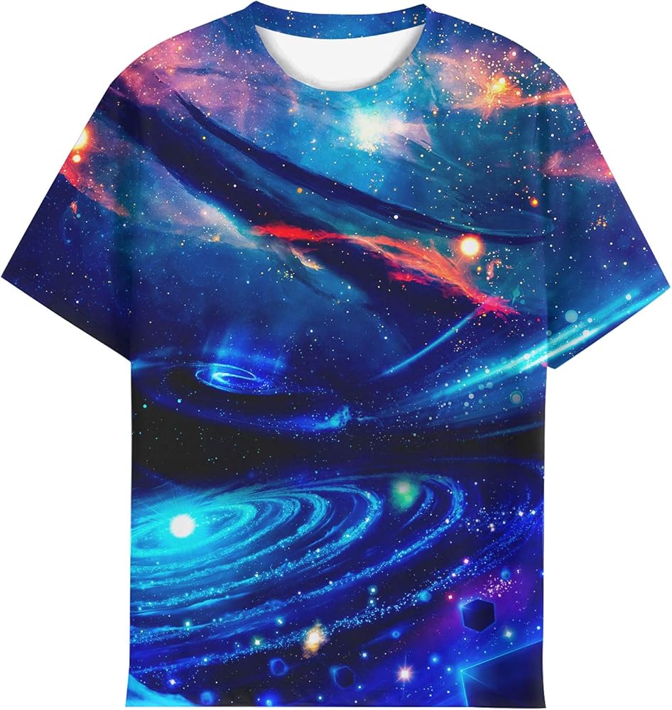Boys Girls T Shirts 3D Printed Graphic Tees Shirts Crewneck Short Sleeve for Kid